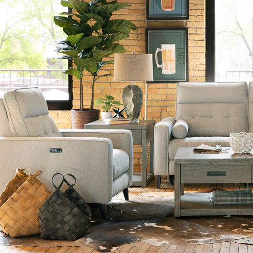 Everett Dove Power Recliner